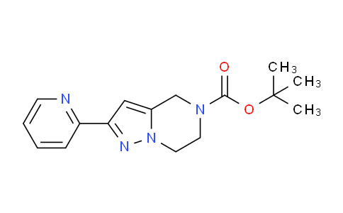 CAS No. 1624262-00-5, tert-Butyl 2-(pyridin-2-yl)-6,7-dihydropyrazolo[1,5-a]pyrazine-5(4H)-carboxylate