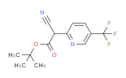 CAS No. 941133-76-2, tert-Butyl 2-cyano-2-(5-(trifluoromethyl)pyridin-2-yl)acetate