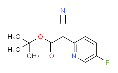 CAS No. 1956367-23-9, tert-Butyl 2-cyano-2-(5-fluoropyridin-2-yl)acetate