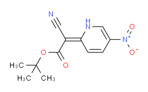 CAS No. 1255574-90-3, tert-Butyl 2-cyano-2-(5-nitropyridin-2(1H)-ylidene)acetate