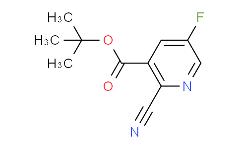 CAS No. 1341034-65-8, tert-Butyl 2-cyano-5-fluoronicotinate