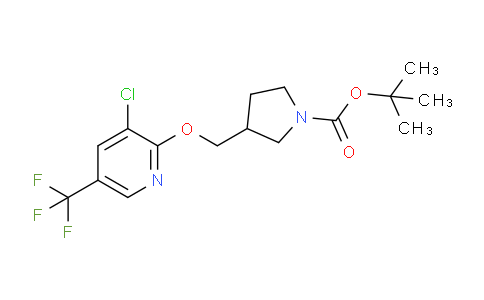CAS No. 1417793-56-6, tert-Butyl 3-(((3-chloro-5-(trifluoromethyl)pyridin-2-yl)oxy)methyl)pyrrolidine-1-carboxylate