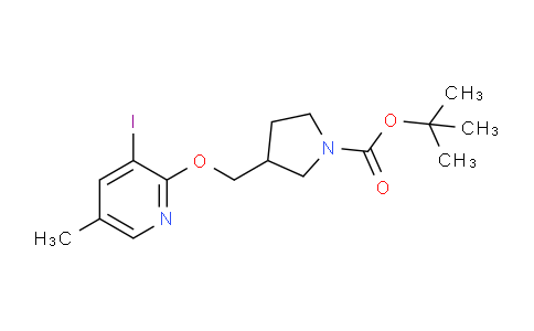 DY664289 | 1203499-33-5 | tert-Butyl 3-(((3-iodo-5-methylpyridin-2-yl)oxy)methyl)pyrrolidine-1-carboxylate