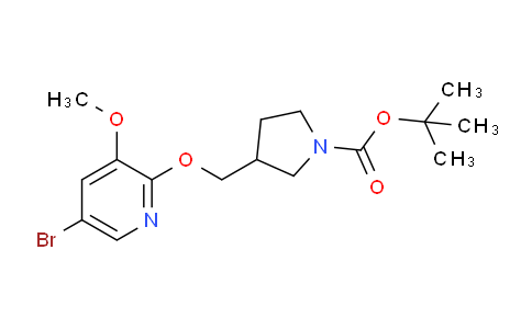 CAS No. 1186311-11-4, tert-Butyl 3-(((5-bromo-3-methoxypyridin-2-yl)oxy)methyl)pyrrolidine-1-carboxylate