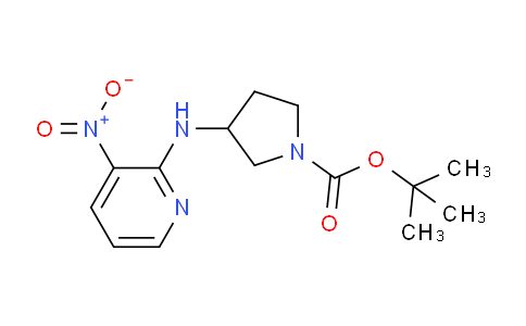 CAS No. 1355917-47-3, tert-Butyl 3-((3-nitropyridin-2-yl)amino)pyrrolidine-1-carboxylate