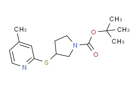 CAS No. 1353985-12-2, tert-Butyl 3-((4-methylpyridin-2-yl)thio)pyrrolidine-1-carboxylate