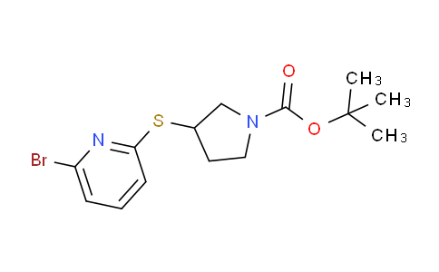 CAS No. 1353978-61-6, tert-Butyl 3-((6-bromopyridin-2-yl)thio)pyrrolidine-1-carboxylate