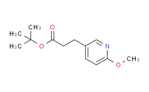 CAS No. 1956331-27-3, tert-Butyl 3-(6-methoxypyridin-3-yl)propanoate