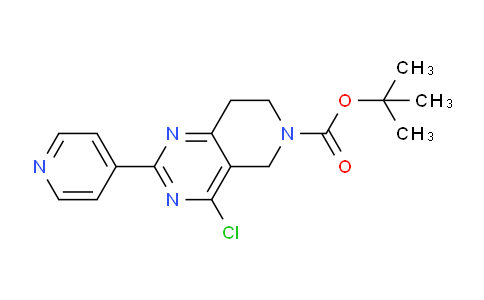CAS No. 1266619-75-3, tert-Butyl 4-chloro-2-(pyridin-4-yl)-7,8-dihydropyrido[4,3-d]pyrimidine-6(5H)-carboxylate