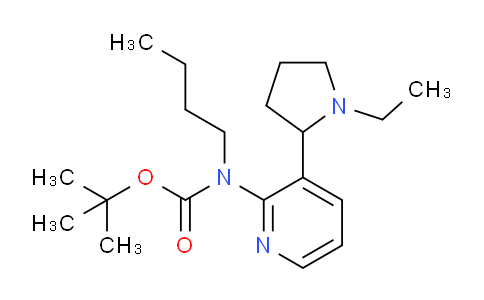 CAS No. 1352536-02-7, tert-Butyl butyl(3-(1-ethylpyrrolidin-2-yl)pyridin-2-yl)carbamate