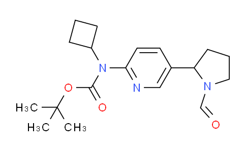 CAS No. 1352490-64-2, tert-Butyl cyclobutyl(5-(1-formylpyrrolidin-2-yl)pyridin-2-yl)carbamate