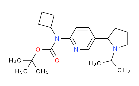 CAS No. 1352490-67-5, tert-Butyl cyclobutyl(5-(1-isopropylpyrrolidin-2-yl)pyridin-2-yl)carbamate