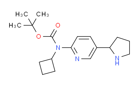 MC664362 | 1352504-74-5 | tert-Butyl cyclobutyl(5-(pyrrolidin-2-yl)pyridin-2-yl)carbamate