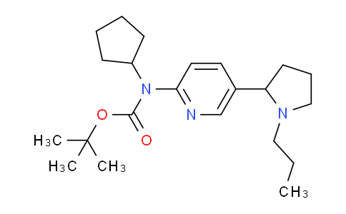 CAS No. 1352541-06-0, tert-Butyl cyclopentyl(5-(1-propylpyrrolidin-2-yl)pyridin-2-yl)carbamate