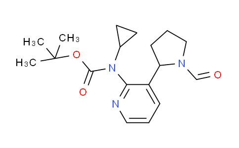 CAS No. 1352532-92-3, tert-Butyl cyclopropyl(3-(1-formylpyrrolidin-2-yl)pyridin-2-yl)carbamate
