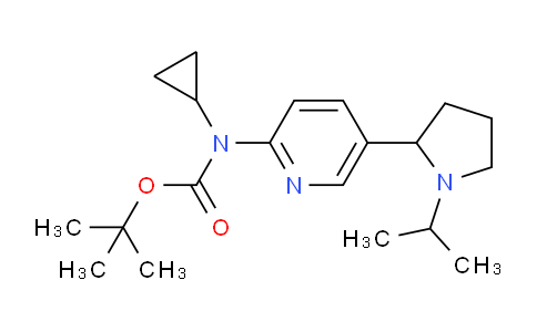 CAS No. 1352540-33-0, tert-Butyl cyclopropyl(5-(1-isopropylpyrrolidin-2-yl)pyridin-2-yl)carbamate