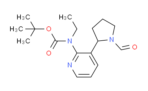 CAS No. 1352495-22-7, tert-Butyl ethyl(3-(1-formylpyrrolidin-2-yl)pyridin-2-yl)carbamate