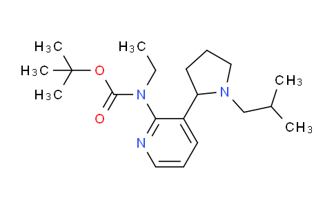 CAS No. 1352518-96-7, tert-Butyl ethyl(3-(1-isobutylpyrrolidin-2-yl)pyridin-2-yl)carbamate
