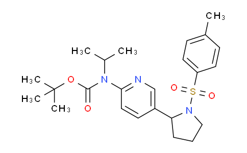 CAS No. 1352509-37-5, tert-Butyl isopropyl(5-(1-tosylpyrrolidin-2-yl)pyridin-2-yl)carbamate