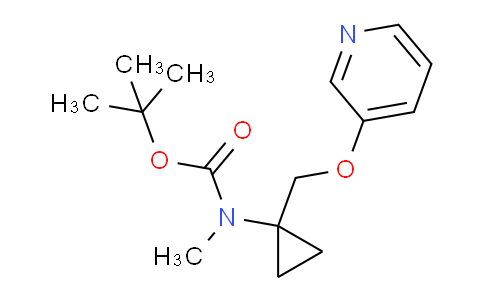 CAS No. 387845-55-8, tert-Butyl methyl(1-((pyridin-3-yloxy)methyl)cyclopropyl)carbamate