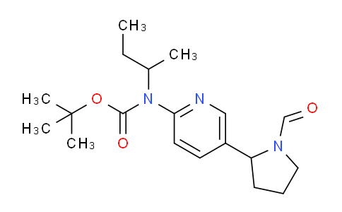 CAS No. 1352536-21-0, tert-Butyl sec-butyl(5-(1-formylpyrrolidin-2-yl)pyridin-2-yl)carbamate
