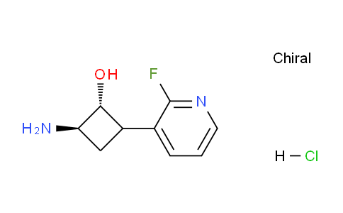 CAS No. 1956302-75-2, trans-2-Amino-4-(2-fluoropyridin-3-yl)cyclobutanol hydrochloride