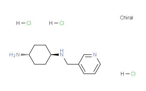 CAS No. 1286265-35-7, trans-N1-(Pyridin-3-ylmethyl)cyclohexane-1,4-diamine trihydrochloride