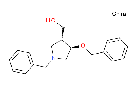 CAS No. 604798-42-7, ((3R,4R)-1-Benzyl-4-(benzyloxy)pyrrolidin-3-yl)methanol