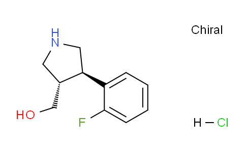 CAS No. 1217689-47-8, ((3S,4R)-4-(2-Fluorophenyl)pyrrolidin-3-yl)methanol hydrochloride