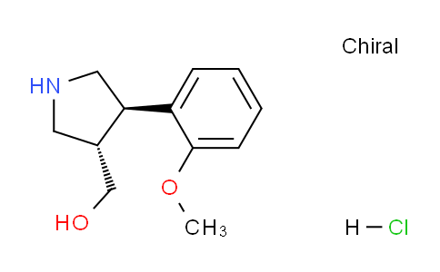 CAS No. 1217660-06-4, ((3S,4R)-4-(2-Methoxyphenyl)pyrrolidin-3-yl)methanol hydrochloride