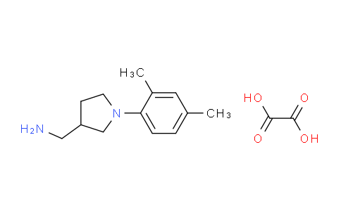 CAS No. 1177290-38-8, (1-(2,4-Dimethylphenyl)pyrrolidin-3-yl)methanamine oxalate
