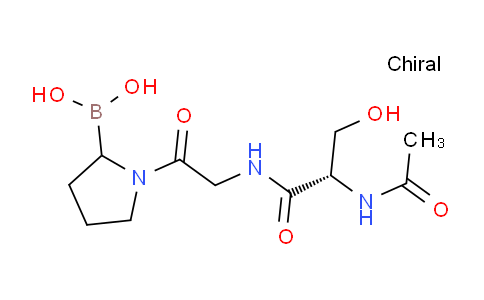 CAS No. 915283-85-1, (1-(2-((S)-2-Acetamido-3-hydroxypropanamido)acetyl)pyrrolidin-2-yl)boronic acid