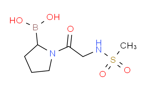 CAS No. 915283-79-3, (1-(2-(Methylsulfonamido)acetyl)pyrrolidin-2-yl)boronic acid