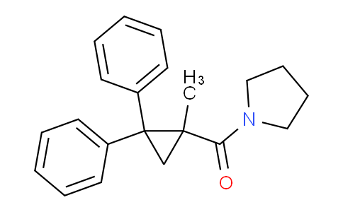 CAS No. 1235-58-1, (1-Methyl-2,2-diphenylcyclopropyl)(pyrrolidin-1-yl)methanone