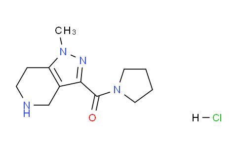 CAS No. 1082328-25-3, (1-Methyl-4,5,6,7-tetrahydro-1H-pyrazolo[4,3-c]pyridin-3-yl)(pyrrolidin-1-yl)methanone hydrochloride