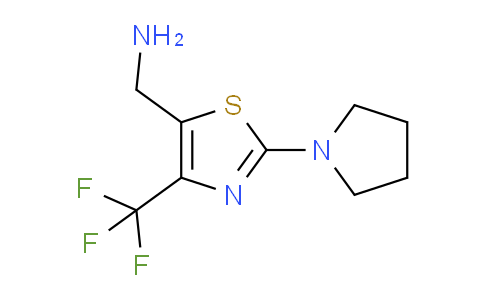 CAS No. 1602308-00-8, (2-(Pyrrolidin-1-yl)-4-(trifluoromethyl)thiazol-5-yl)methanamine