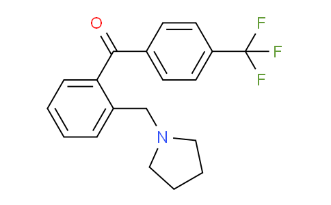CAS No. 898774-83-9, (2-(Pyrrolidin-1-ylmethyl)phenyl)(4-(trifluoromethyl)phenyl)methanone