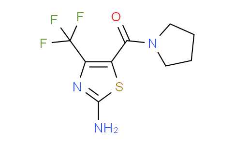 CAS No. 1411762-63-4, (2-Amino-4-(trifluoromethyl)thiazol-5-yl)(pyrrolidin-1-yl)methanone