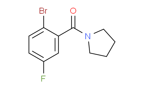 CAS No. 951884-12-1, (2-Bromo-5-fluorophenyl)(pyrrolidin-1-yl)methanone