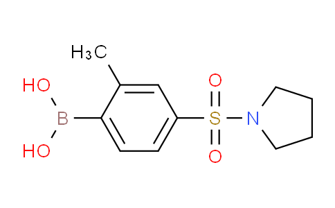 CAS No. 1217501-51-3, (2-Methyl-4-(pyrrolidin-1-ylsulfonyl)phenyl)boronic acid