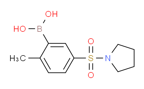 CAS No. 871333-01-6, (2-Methyl-5-(pyrrolidin-1-ylsulfonyl)phenyl)boronic acid