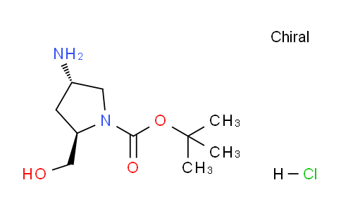 CAS No. 1279039-34-7, (2R,4S)-tert-Butyl 4-amino-2-(hydroxymethyl)pyrrolidine-1-carboxylate hydrochloride