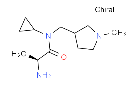 CAS No. 1354023-74-7, (2S)-2-Amino-N-cyclopropyl-N-((1-methylpyrrolidin-3-yl)methyl)propanamide