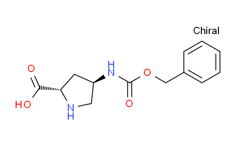CAS No. 1279039-31-4, (2S,4R)-4-(((Benzyloxy)carbonyl)amino)pyrrolidine-2-carboxylic acid