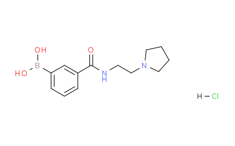 CAS No. 957061-03-9, (3-((2-(Pyrrolidin-1-yl)ethyl)carbamoyl)phenyl)boronic acid hydrochloride