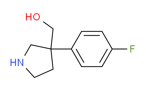 CAS No. 916831-42-0, (3-(4-Fluorophenyl)pyrrolidin-3-yl)methanol