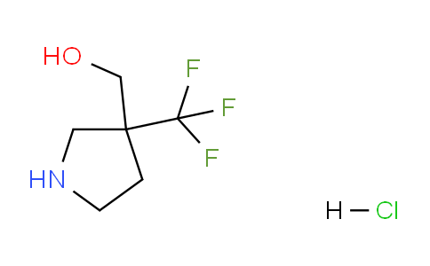 CAS No. 1260812-78-9, (3-(Trifluoromethyl)pyrrolidin-3-yl)methanol hydrochloride