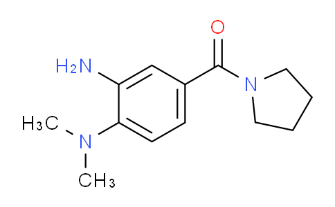 CAS No. 1189749-45-8, (3-Amino-4-(dimethylamino)phenyl)(pyrrolidin-1-yl)methanone