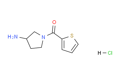 CAS No. 1353958-66-3, (3-Aminopyrrolidin-1-yl)(thiophen-2-yl)methanone hydrochloride