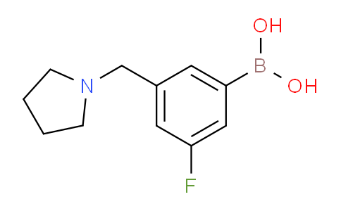 CAS No. 1704066-80-7, (3-fluoro-5-(pyrrolidin-1-ylmethyl)phenyl)boronic acid